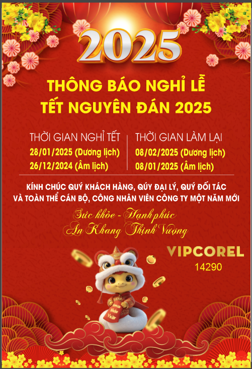 Thông báo lịch nghỉ tết nguyên đán file vector corel x7 mẫu 08