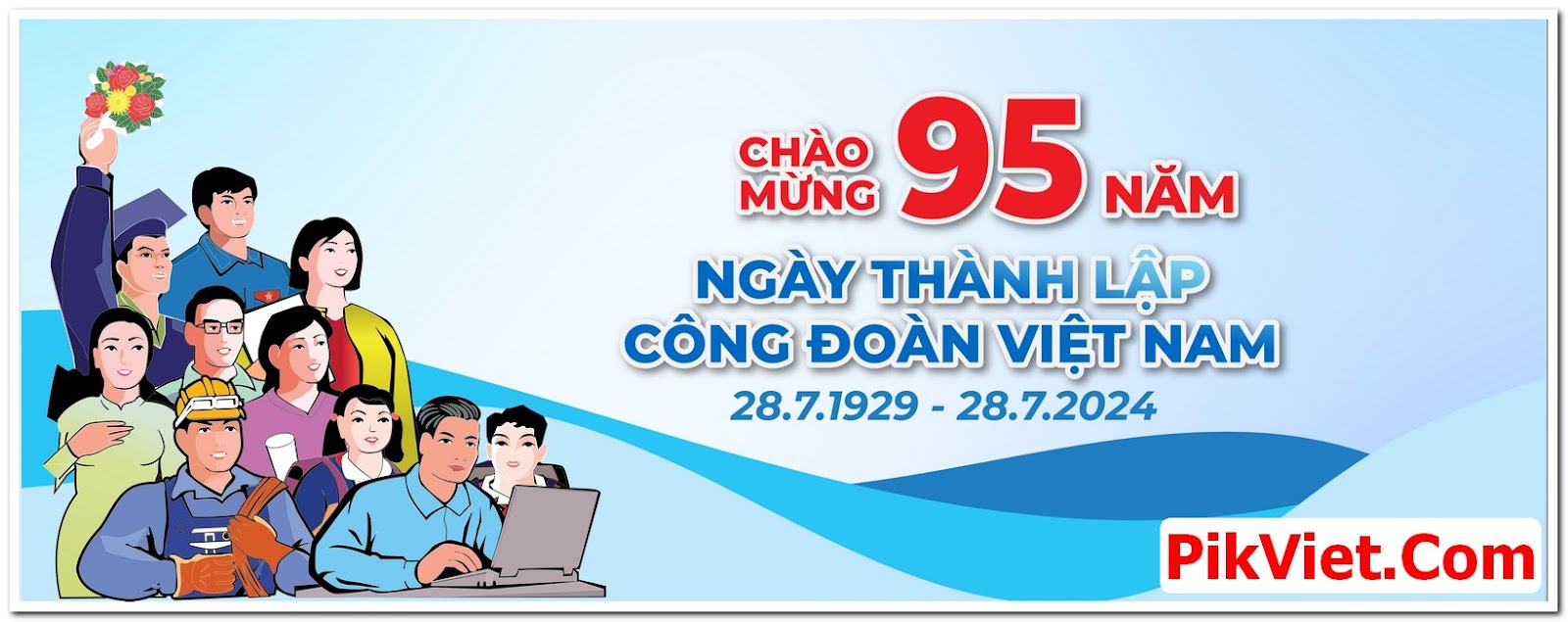 Banner Mừng ngày Thành lập công đoàn Việt Nam 03