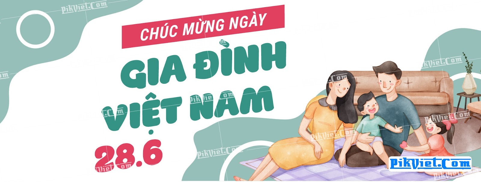 Banner mừng ngày Gia đình Việt Nam 04