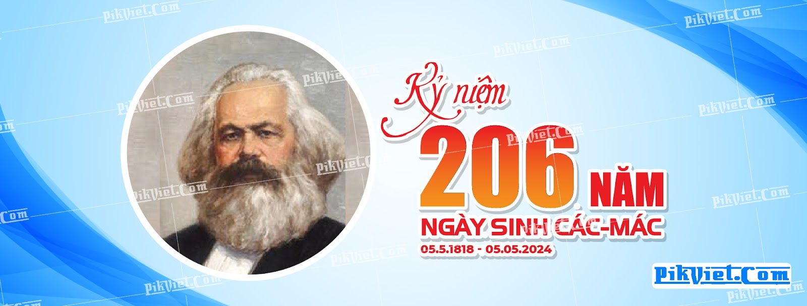 Banner kỷ niệm 206 năm ngày sinh C.Mác 02