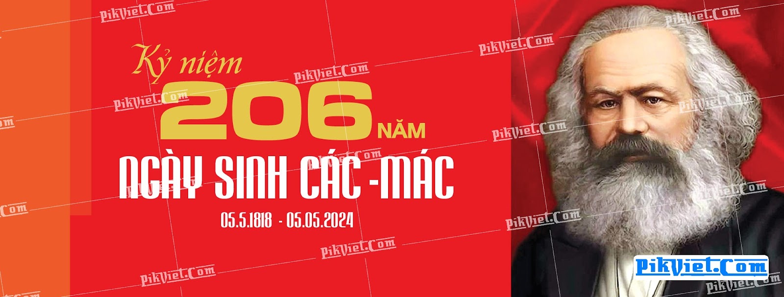 Banner kỷ niệm 206 năm ngày sinh C.Mác 04