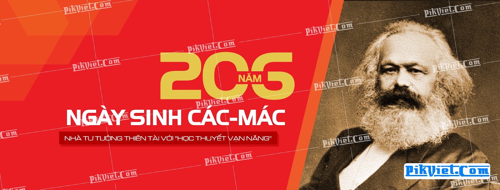 Banner kỷ niệm 206 năm ngày sinh C.Mác 03