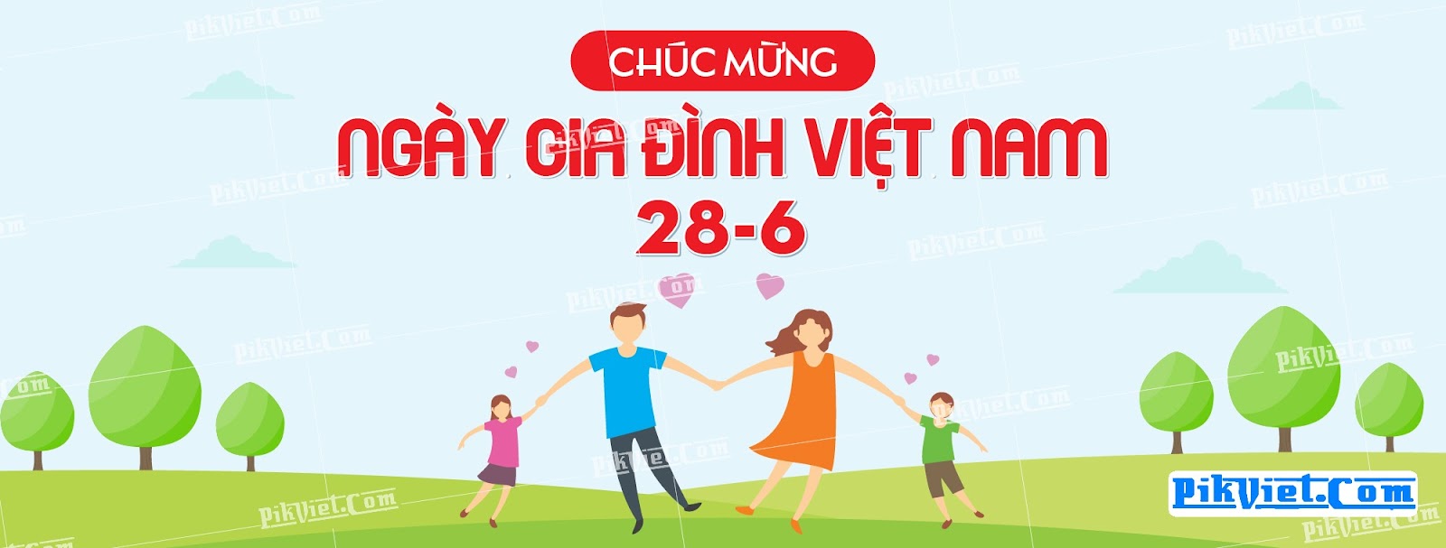 Banner mừng ngày Gia đình Việt Nam 02