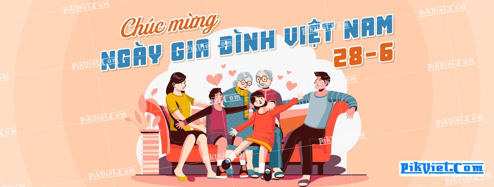 Banner mừng ngày Gia đình Việt Nam 01