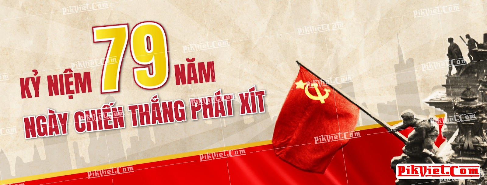 Banner kỷ niệm 79 năm chiến thắng phát xít 05