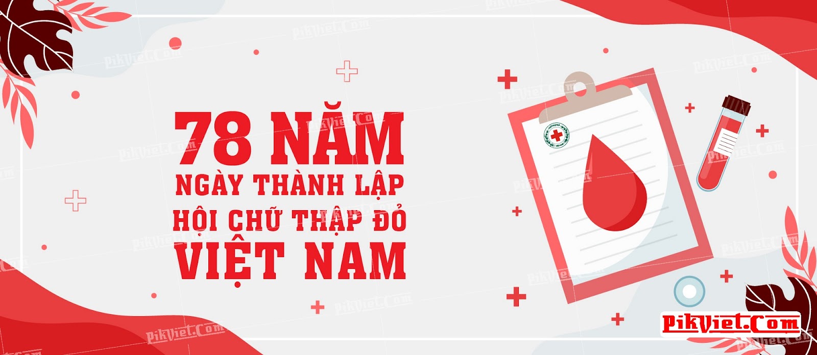 Banner 78 năm Ngày thành lập Hội chữ thập đỏ Việt Nam 04