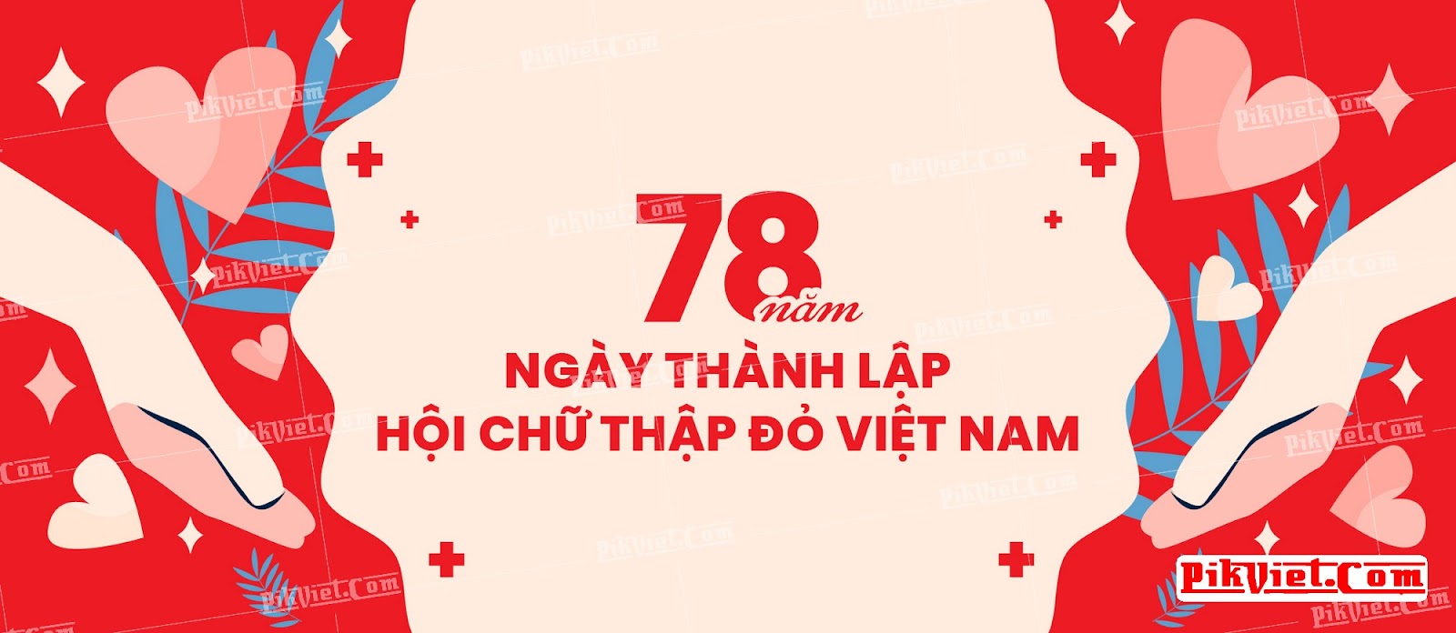 Banner 78 năm Ngày thành lập Hội chữ thập đỏ Việt Nam 01