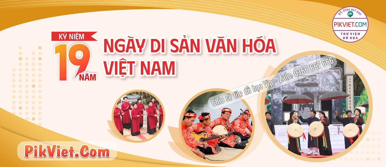 Banner Kỷ niệm 19 năm Ngày di sản văn hóa Việt Nam 02