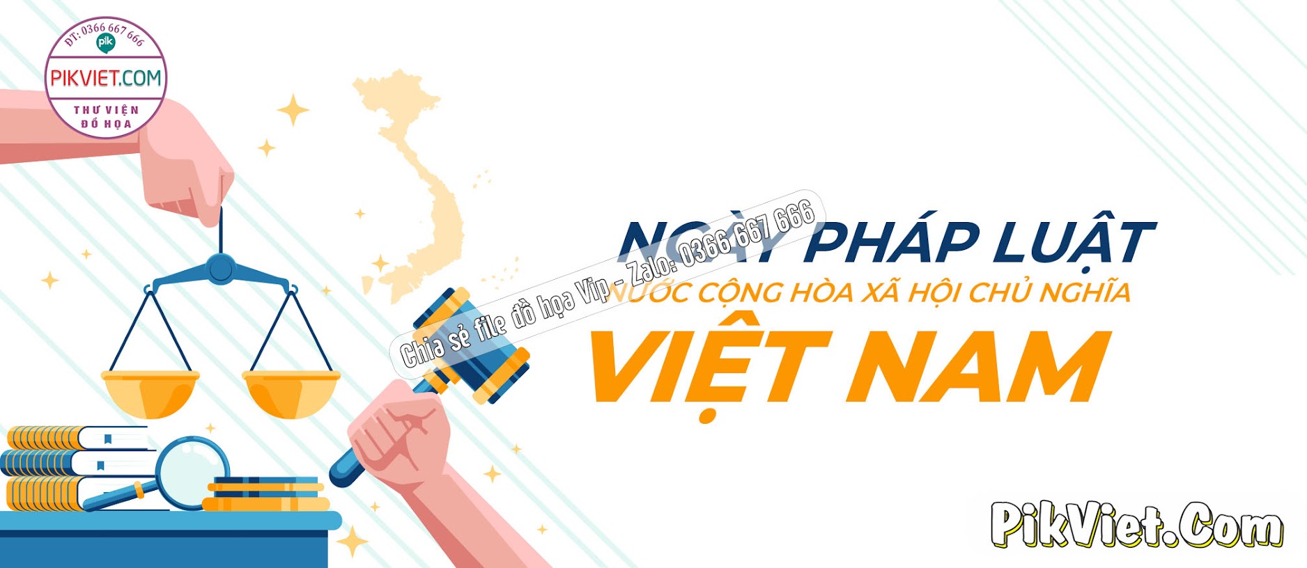 Banner Ngày pháp luật nước CHXHCN Việt Nam 01