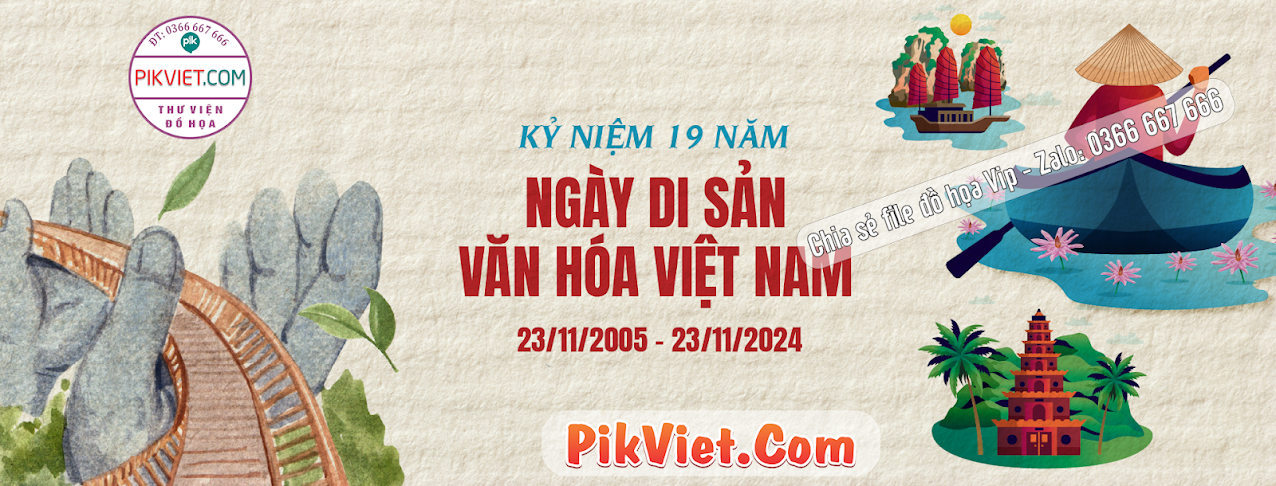 Banner Kỷ niệm 19 năm Ngày di sản văn hóa Việt Nam 05