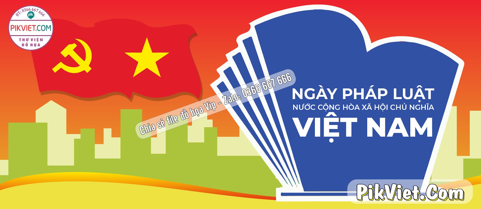 Banner Ngày pháp luật nước CHXHCN Việt Nam 02