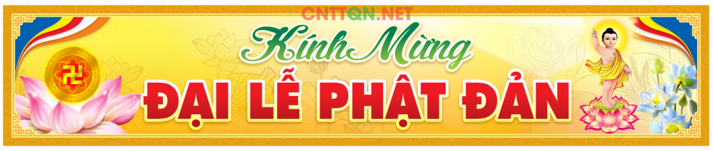 Băng rôn Kính mừng Đại Lễ Phật Đản file CDR