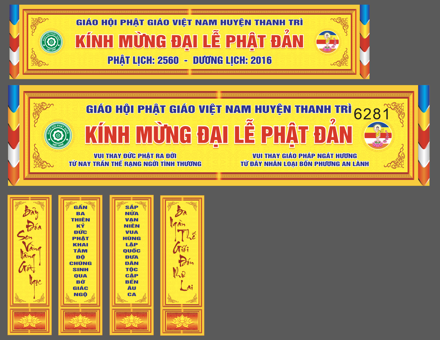 Market kính mừng đại lễ phật đản huyện Thanh Trì file corel