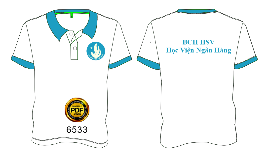 Áo thun đồng phục Hội Sinh Viên file vector
