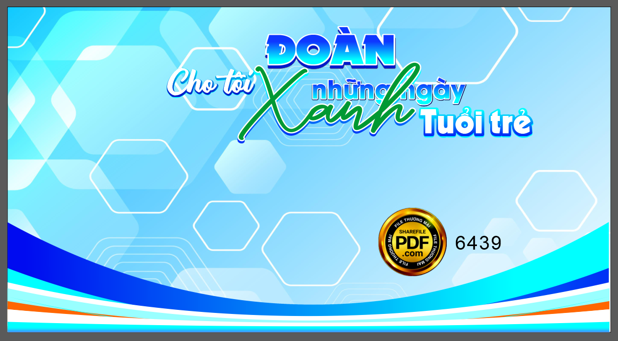 Backdrop chào mừng kỷ niệm 92 năm ngày thành lập đoàn #2