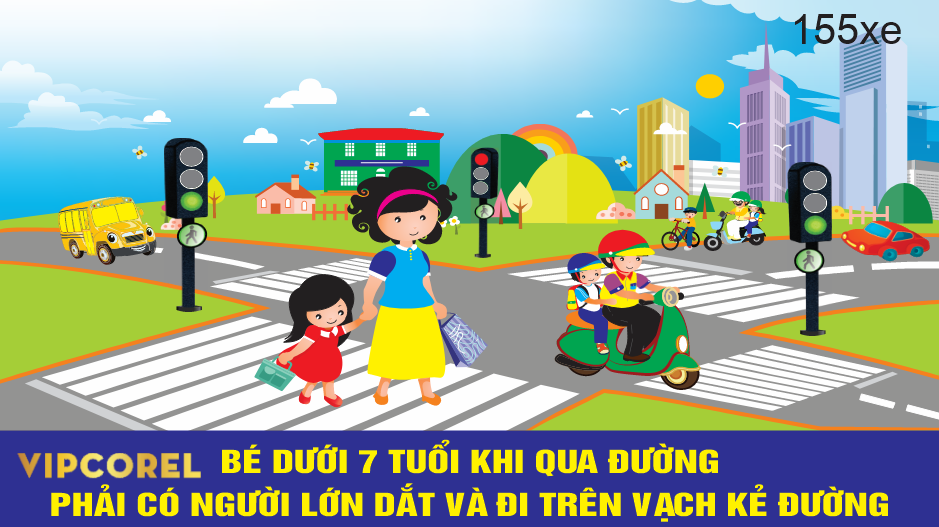 Bảng biển an toàn giao thông trang trí mầm non
