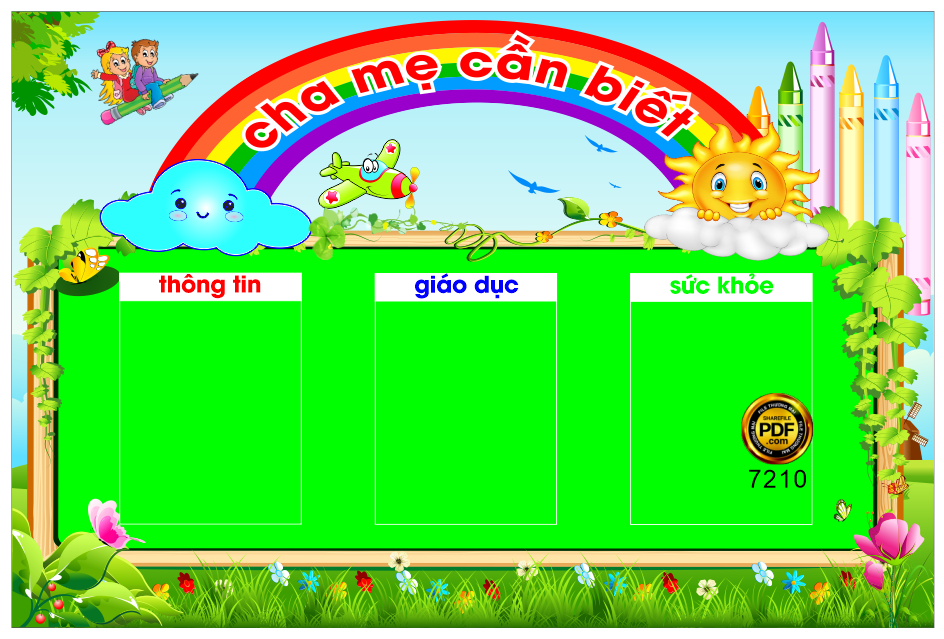 Bảng góc tuyên truyền trong lớp học #3 file corel