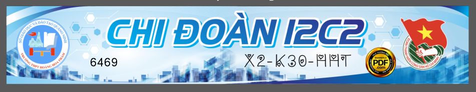 Market cổng trại Chi đoàn 12C2 – THPT Hoàng Hoa Thám