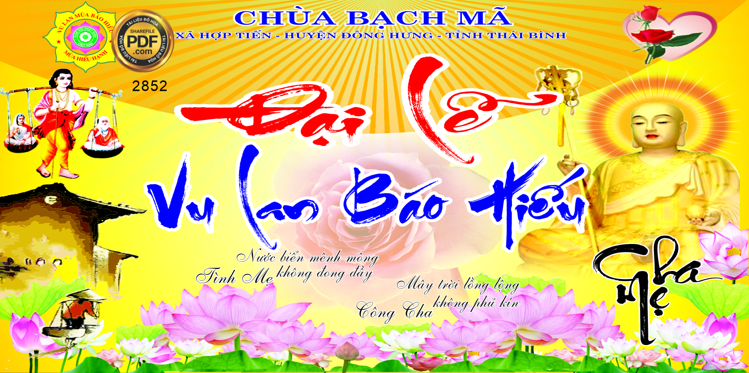 Market đại lễ vu lang báo hiếu chùa Bạch Mã file cdr