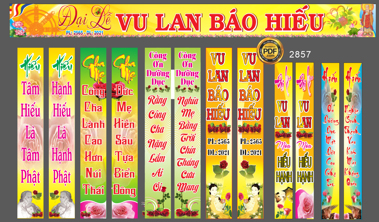 Market băng rôn đại lễ vu lan báo hiếu file cdr
