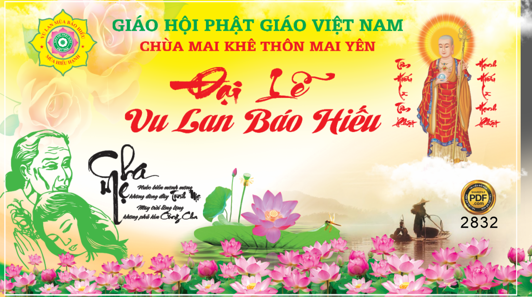 Market đại lễ vu lan báo hiếu chùa Mai Khê file cdr