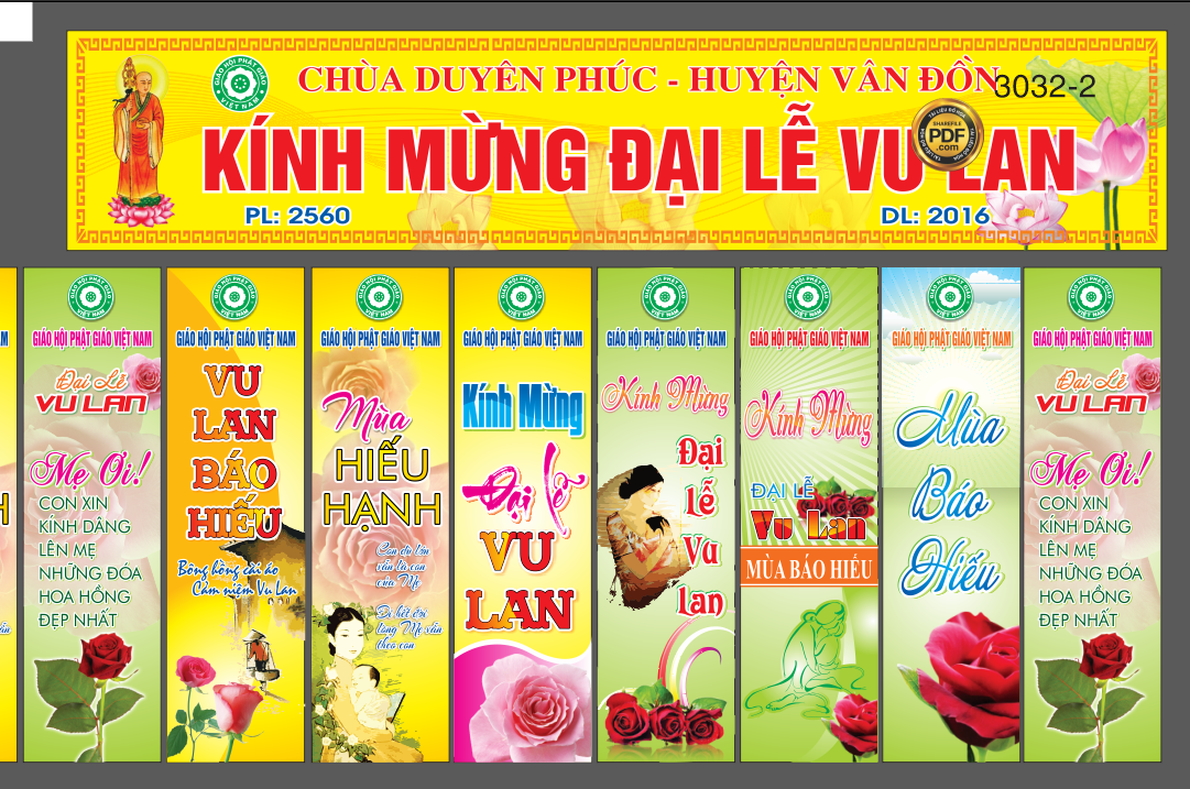 Vector market đại lễ vu lan mùa báo hiếu file corel #1.cdr