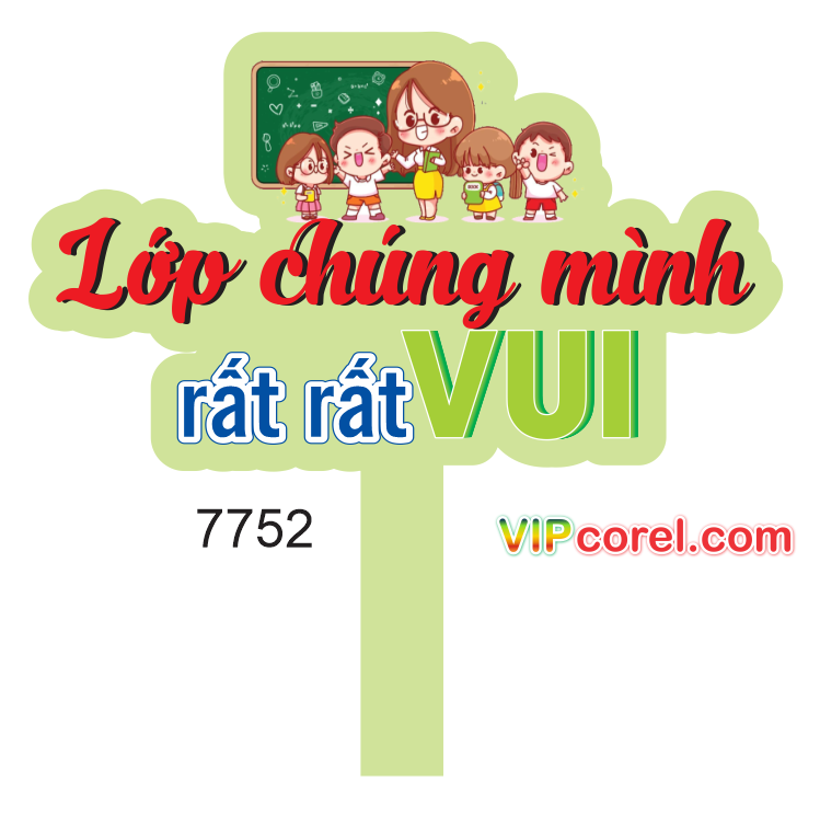 Hastag Lớp chúng mình rất rất vui file vector
