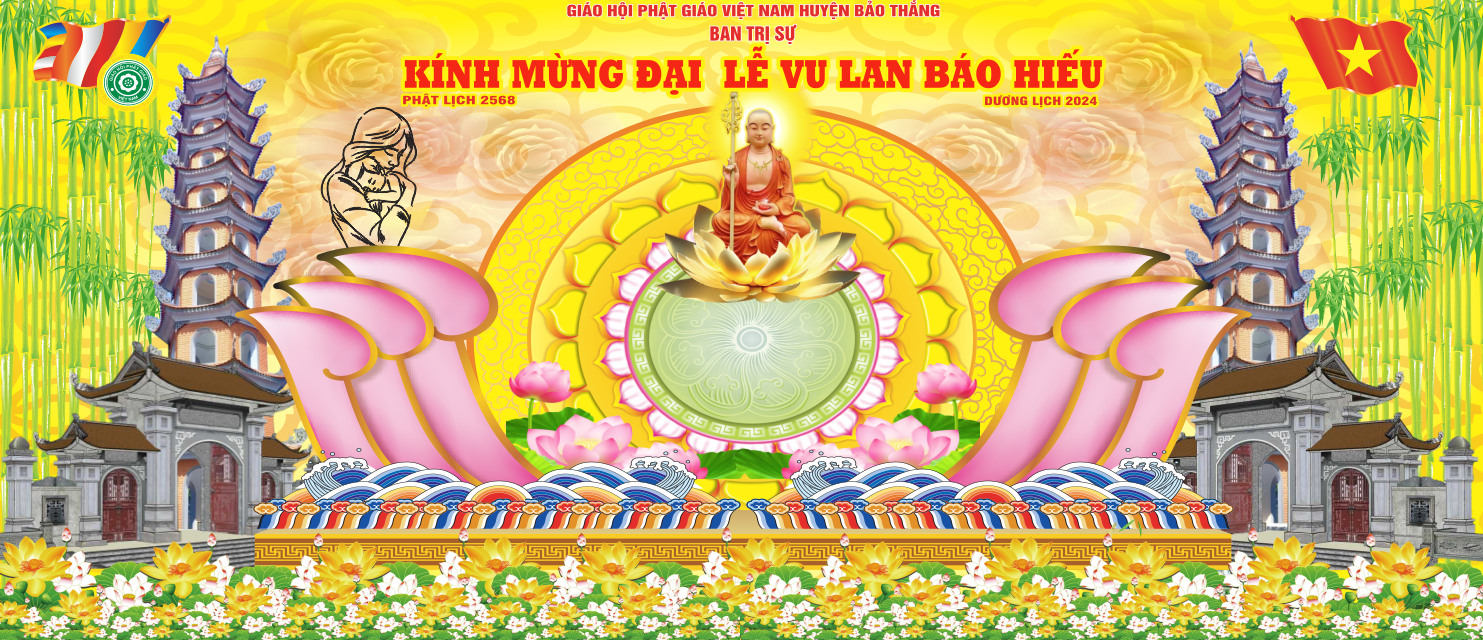 File corel kính mừng đại lễ vu lan báo hiếu năm 2024