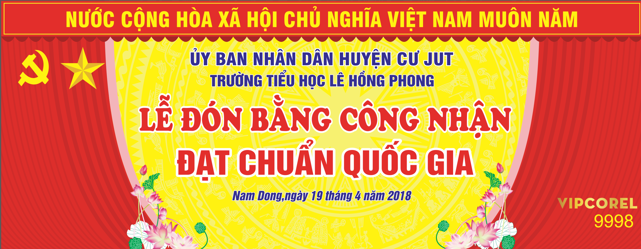 Phông Lễ đón bằng công nhận đạt chuẩn quốc gia