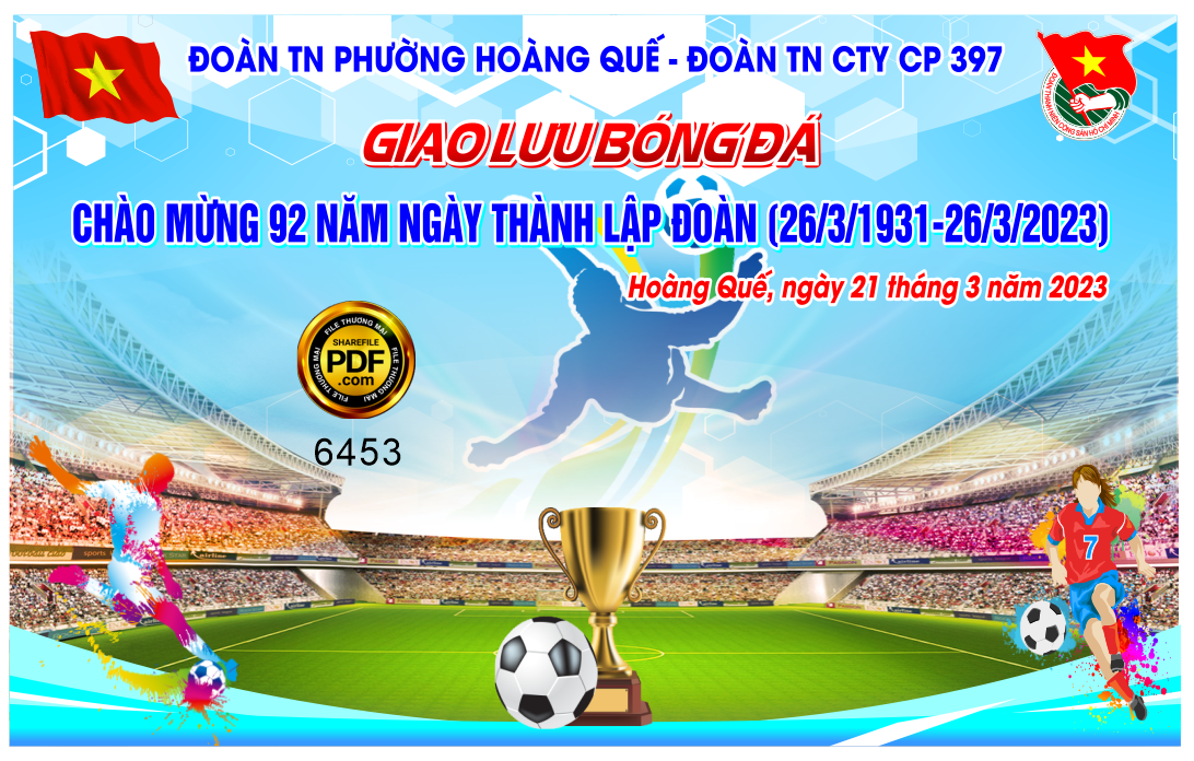Market giao lưu bóng đá chào mừng 92 năm ngày 26/3/2023
