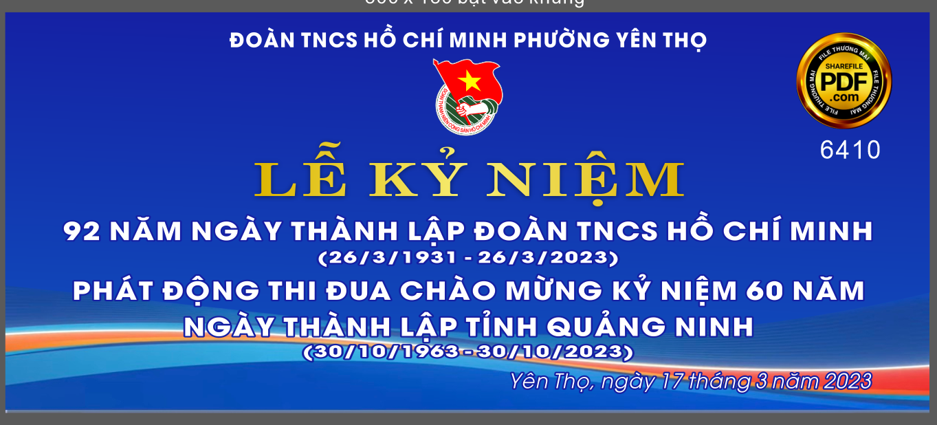 Market Lễ kỷ niệm 92 năm ngày thanh lập đoàn 26/3