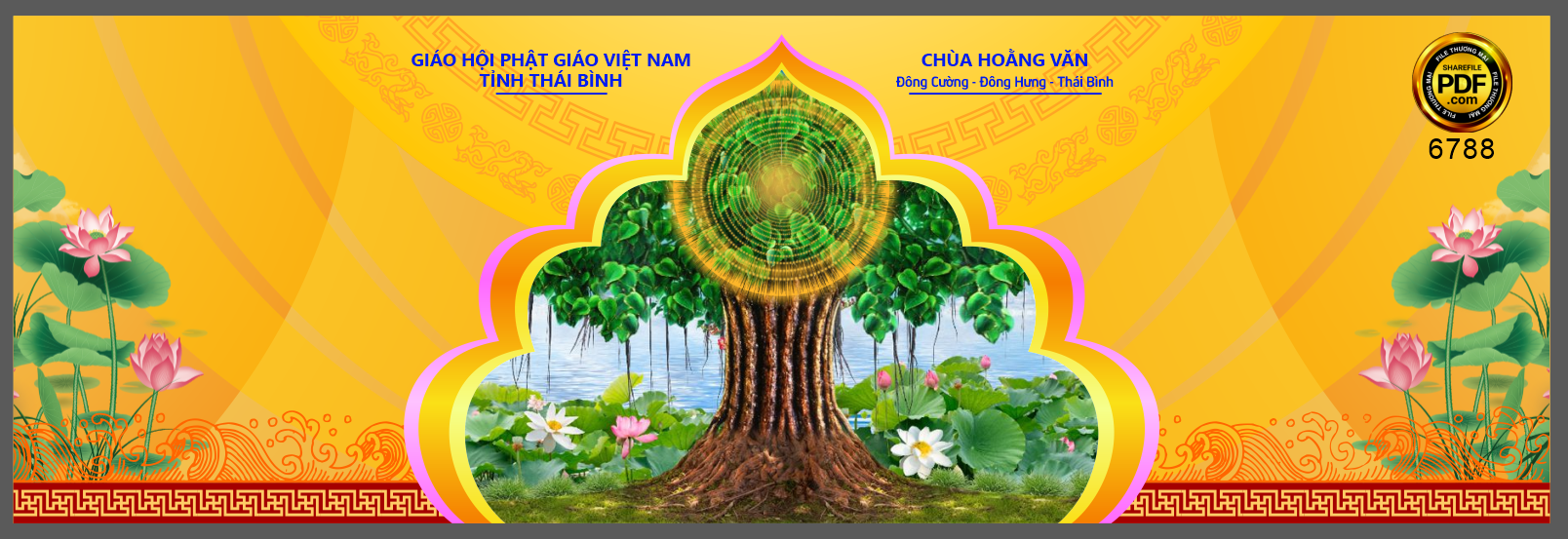 Market sân khấu Chùa Hoằng Văn – Đại lễ tưởng niệm