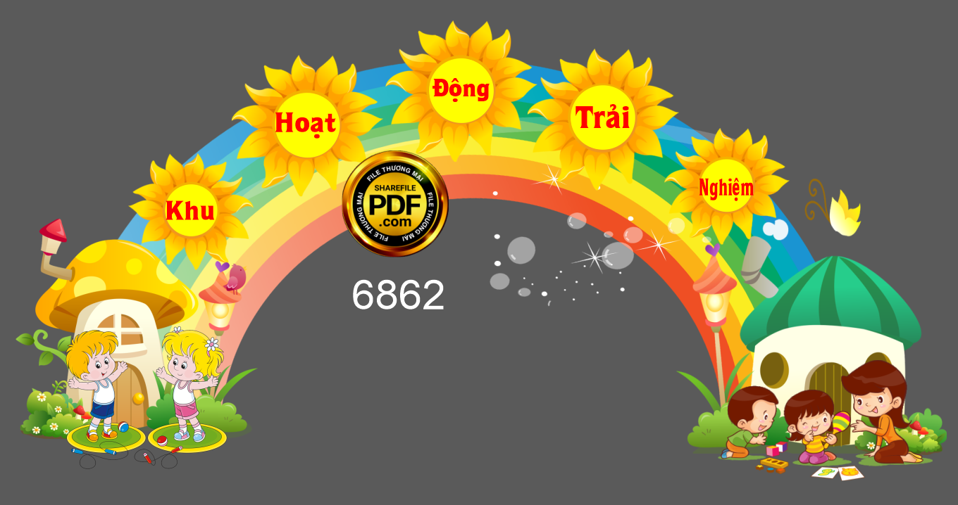 Mẫu cổng khu hoạt động trải nghiệm file corel