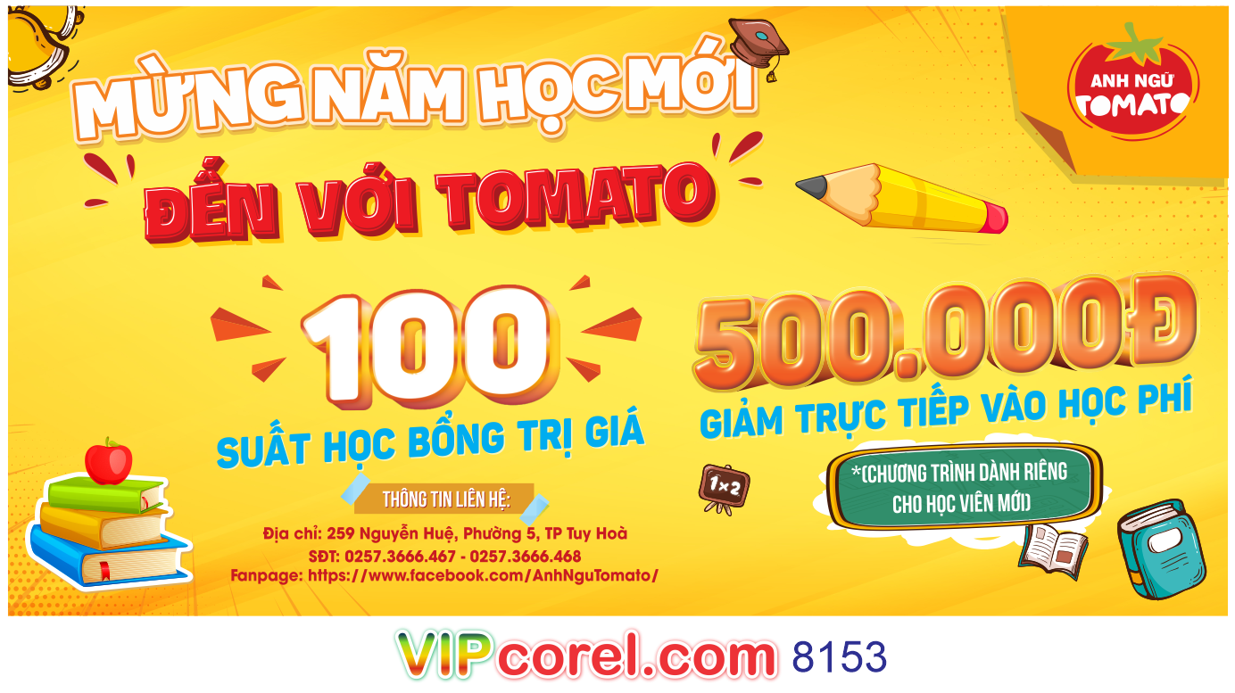 Backdrop mừng năm học mới – suất học bổng