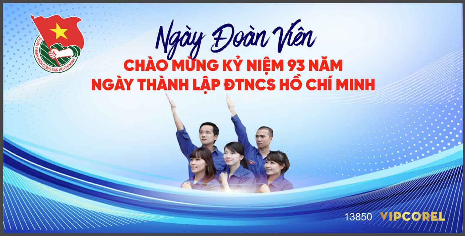 Market ngày đoàn viên ngày thành lập Đoàn file corel x7