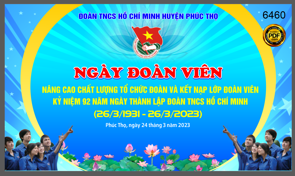 Market backdrop Ngày Đoàn Viên 26/3/2023 file corel x7