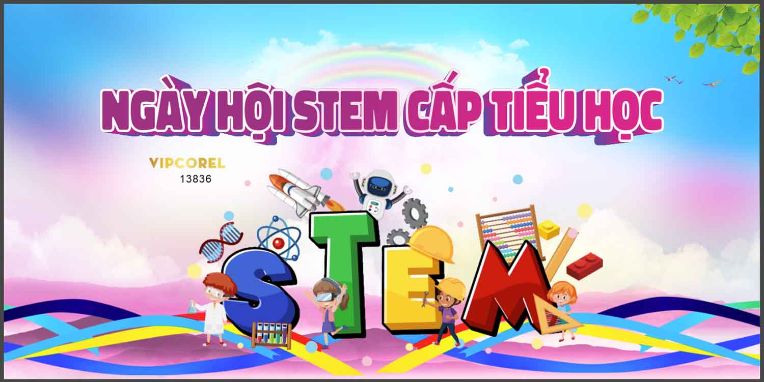 Market ngày hội Stem Cấp tiểu học file corel