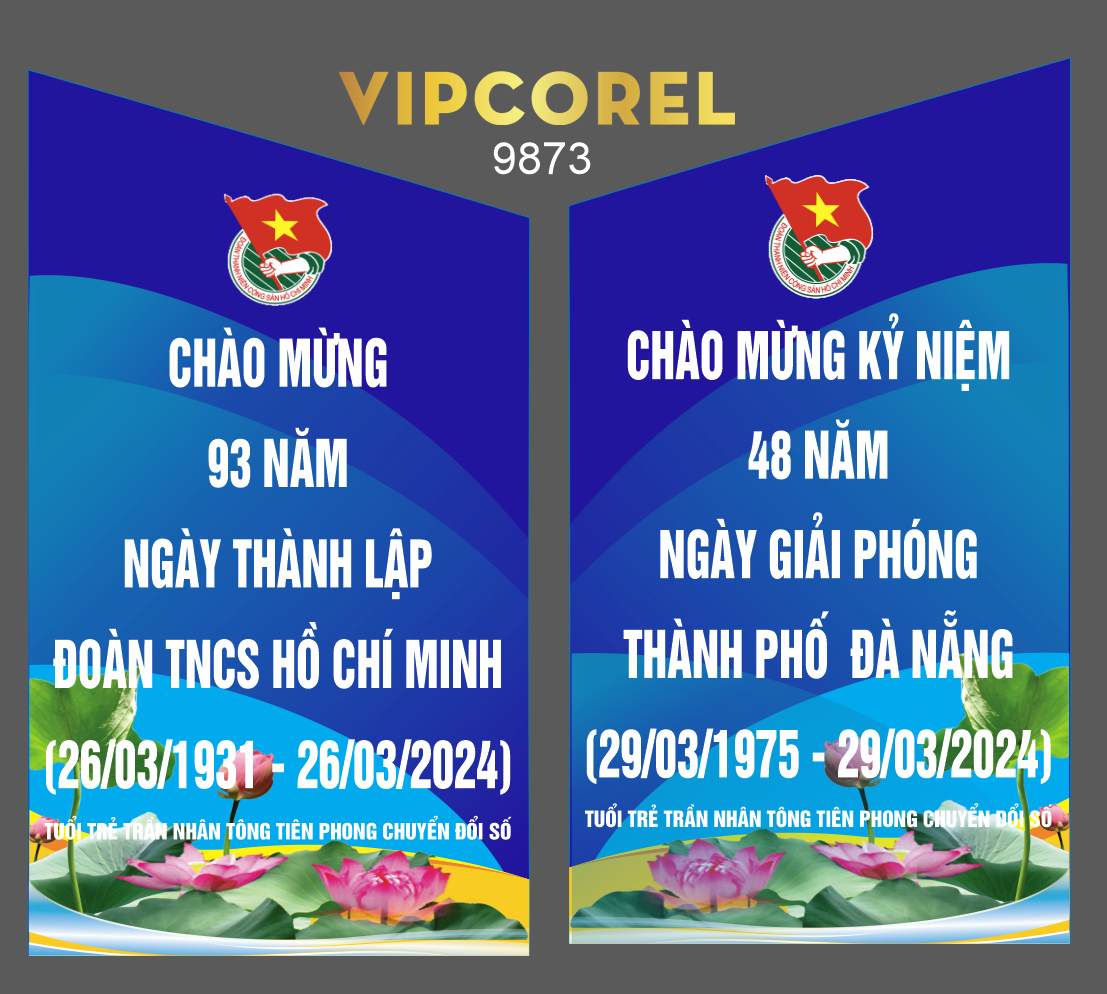 Pano chào mừng 93 năm ngày thành lập Đoàn