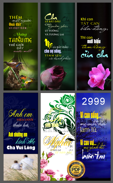 Pano phướn thả vu lan báo hiếu công ơn sinh thành file corel