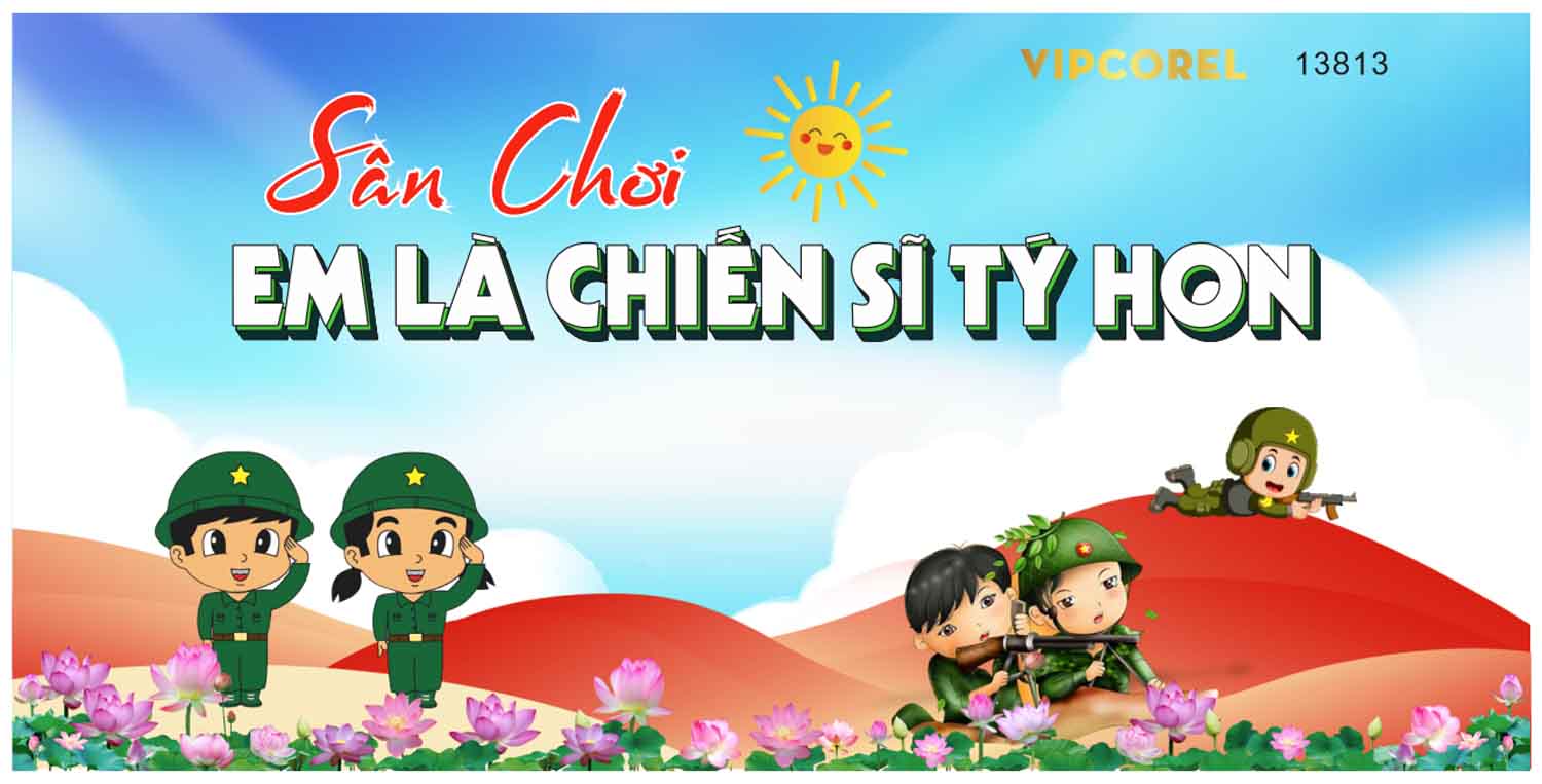Market Sân Chơi em là Chiến sĩ tí hon file corel