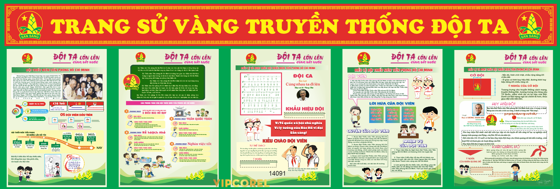 File corel trang sử vàng truyền thống đội ta