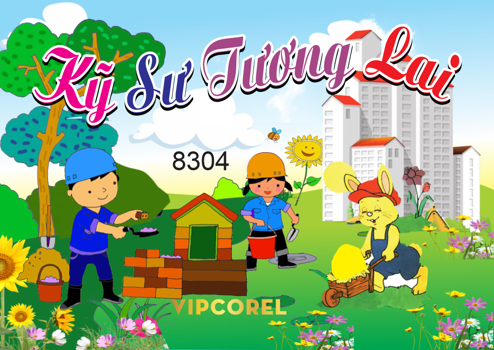 Tranh tường kỹ sư tương lai file corel