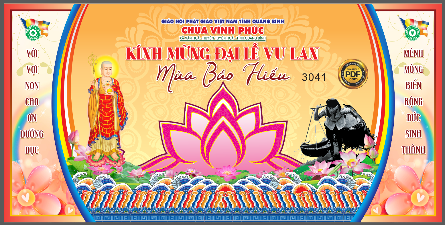 Market chùa Vĩnh Phúc Kính mừng đại lễ vu lan Mùa Báo Hiếu