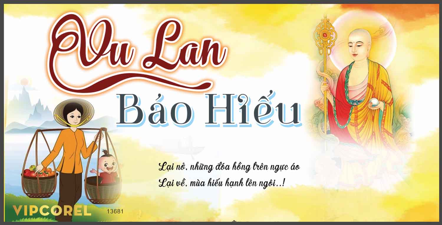 Market Vu Lan Báo Hiếu 2024 file vector corel