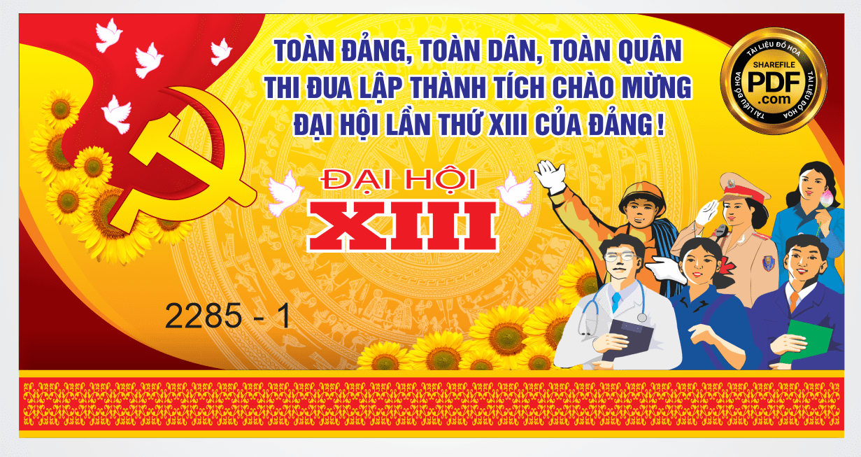Tổng hợp Pano Đại Hội Đại Biểu Toàn Quốc Lần Thứ XIII của đảng