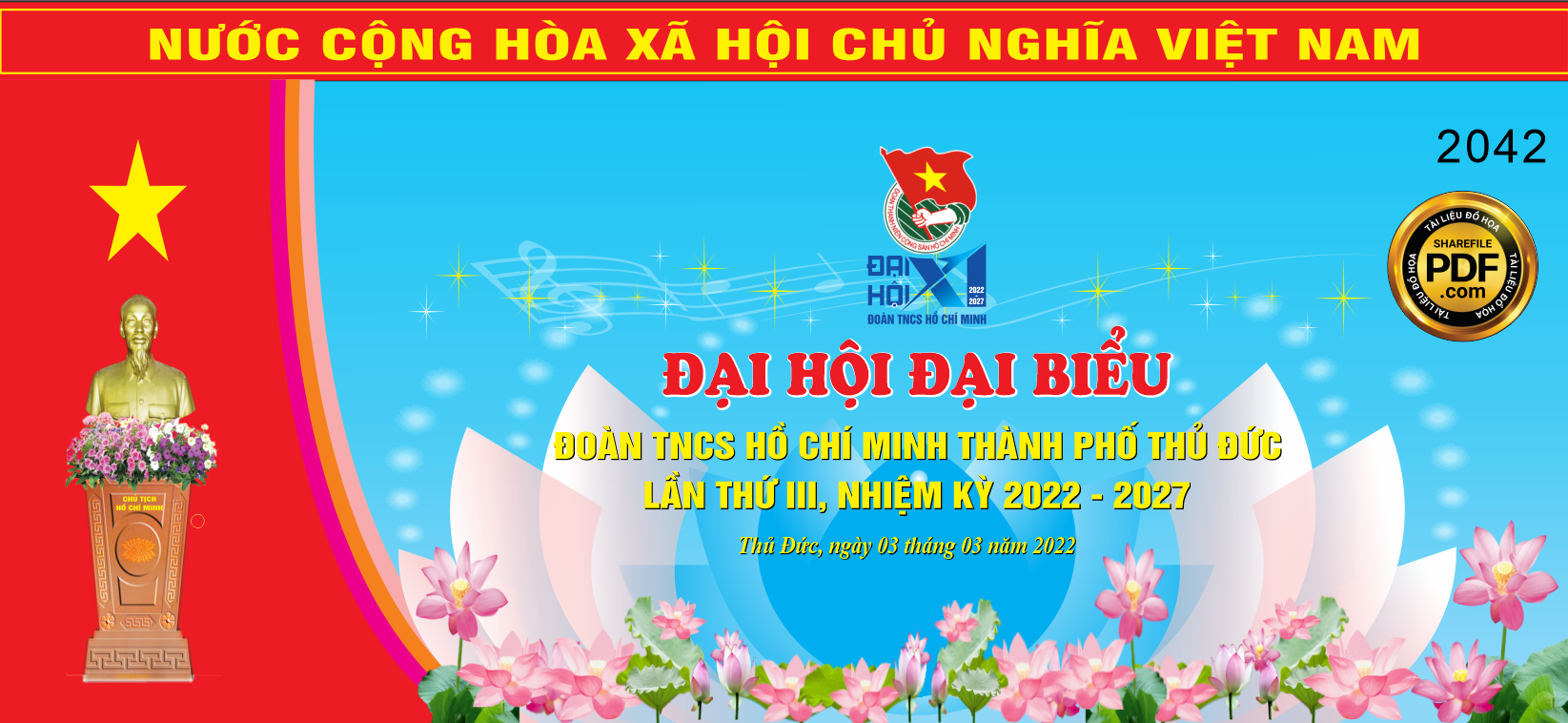 Market sân khấu Đại hội đoàn TNCS Hồ Chí Minh TP. Thủ Đức #3