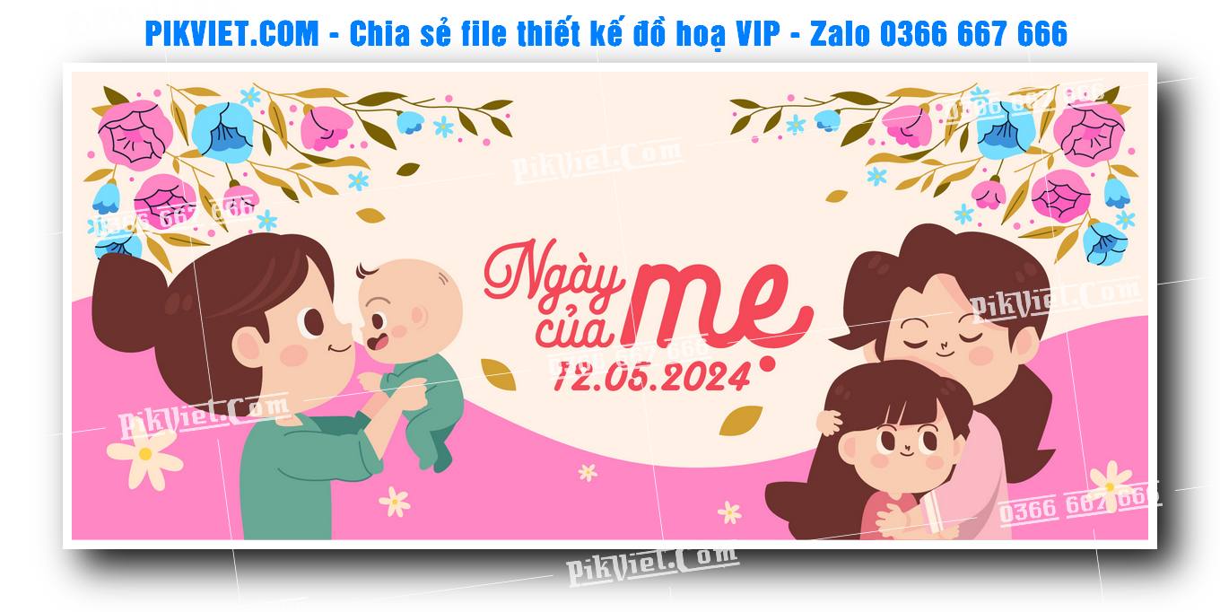 Phông nền ngày của mẹ file vector 02