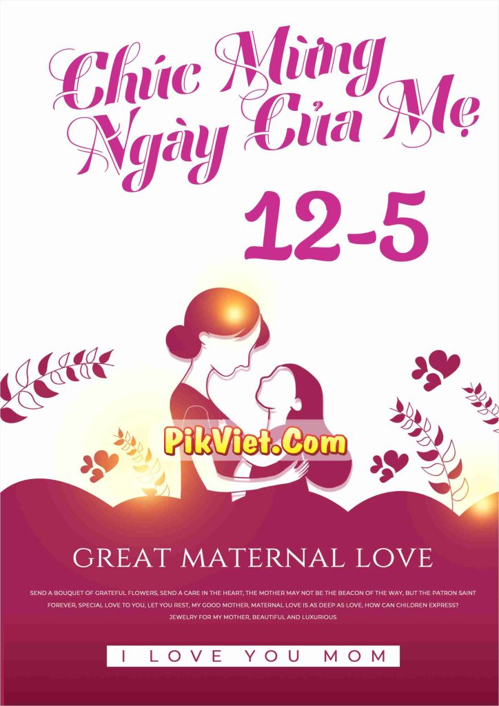Phông nền ngày của mẹ file vector 12