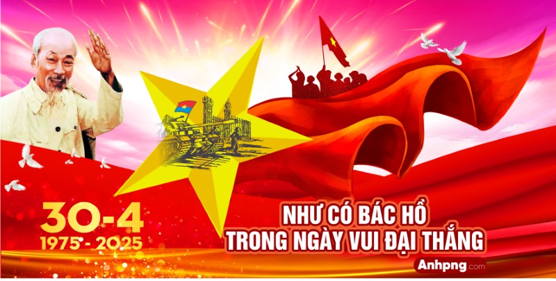 Ảnh Cổ Động 30/4 Mừng 50 Năm Giải Phóng Miền Nam 2025