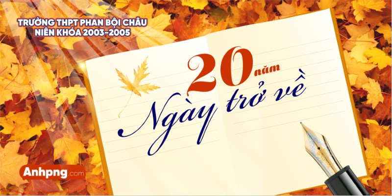 Ảnh họp lớp kỷ niệm 20 năm ngày trở về – Thiết kế hội khóa trang trọng và ấm cúng